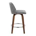 Set of 2 Toriano Upholstered Counter Height Barstools - Lumisource
