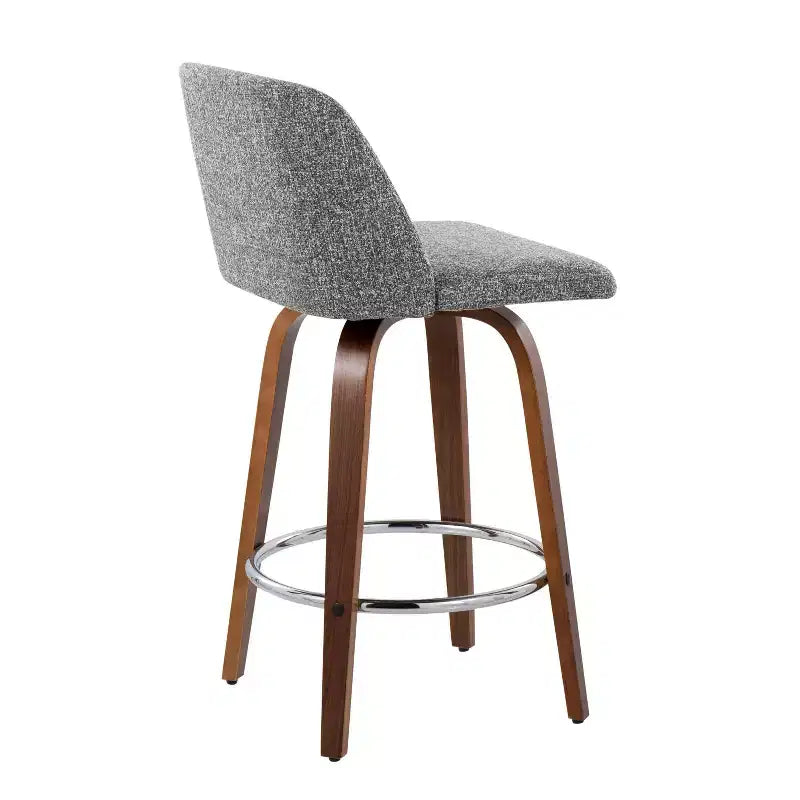 Set of 2 Toriano Upholstered Counter Height Barstools - Lumisource