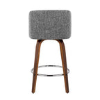 Set of 2 Toriano Upholstered Counter Height Barstools - Lumisource
