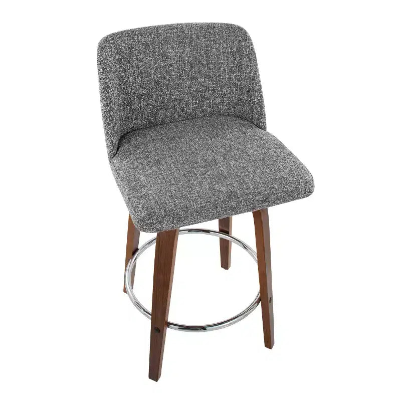 Set of 2 Toriano Upholstered Counter Height Barstools - Lumisource