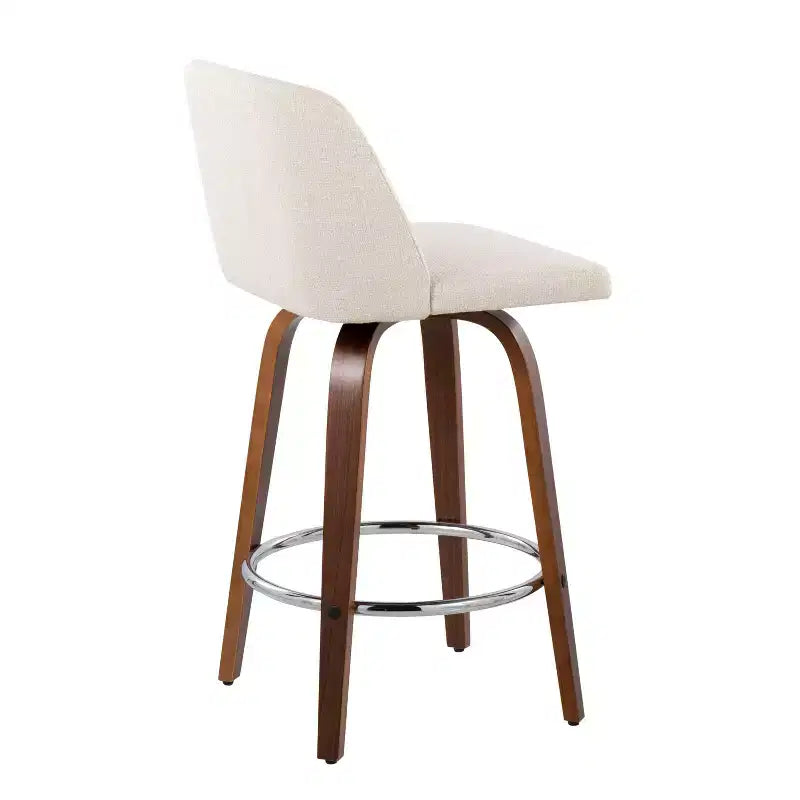 Set of 2 Toriano Upholstered Counter Height Barstools - Lumisource