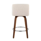 Set of 2 Toriano Upholstered Counter Height Barstools - Lumisource