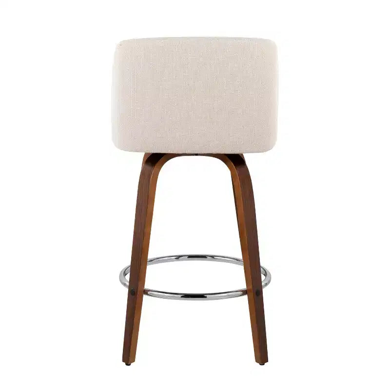Set of 2 Toriano Upholstered Counter Height Barstools - Lumisource