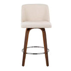 Set of 2 Toriano Upholstered Counter Height Barstools - Lumisource