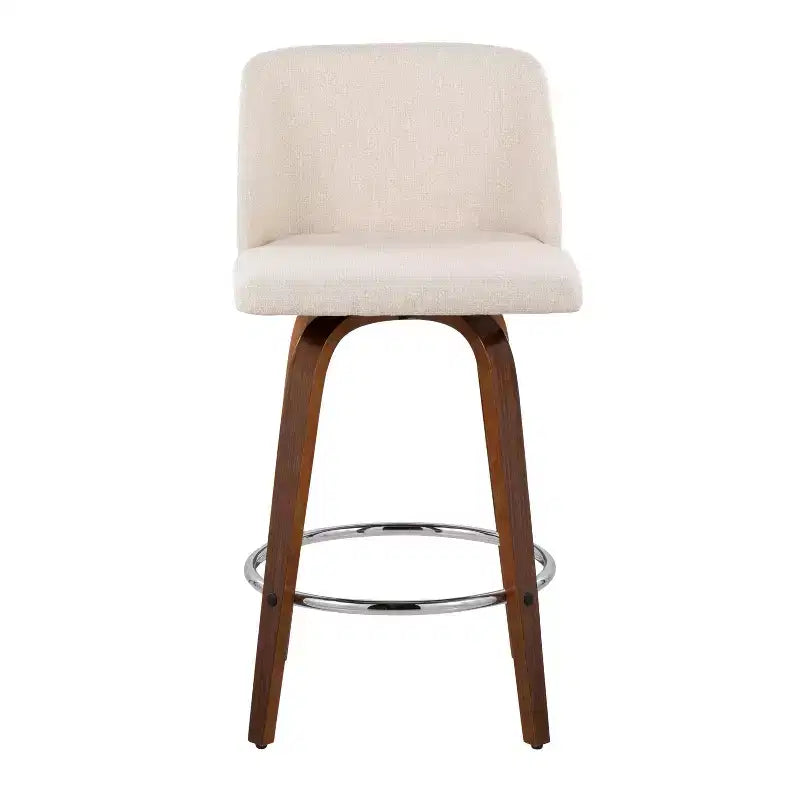 Set of 2 Toriano Upholstered Counter Height Barstools - Lumisource