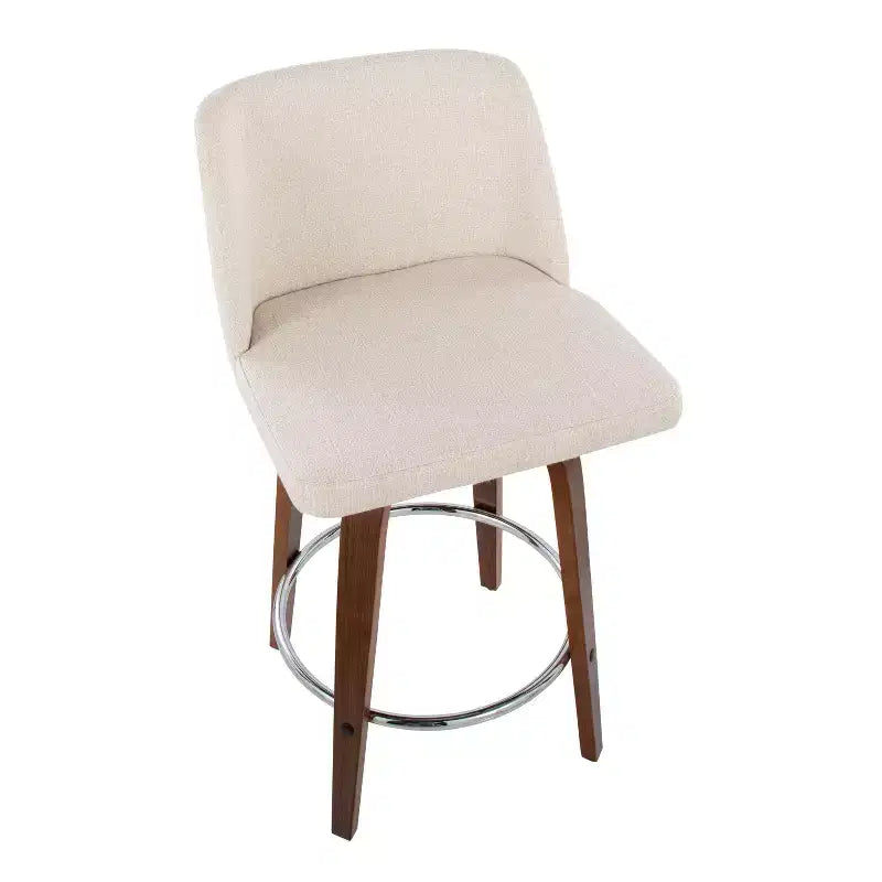 Set of 2 Toriano Upholstered Counter Height Barstools - Lumisource