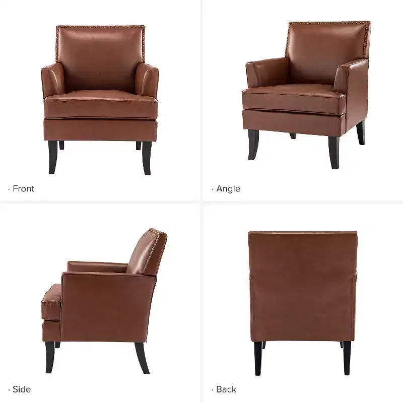 Set of 2 Wooden Upholstered Accent Chair Celadon Armchair| ART OF LIVING DESIGNS