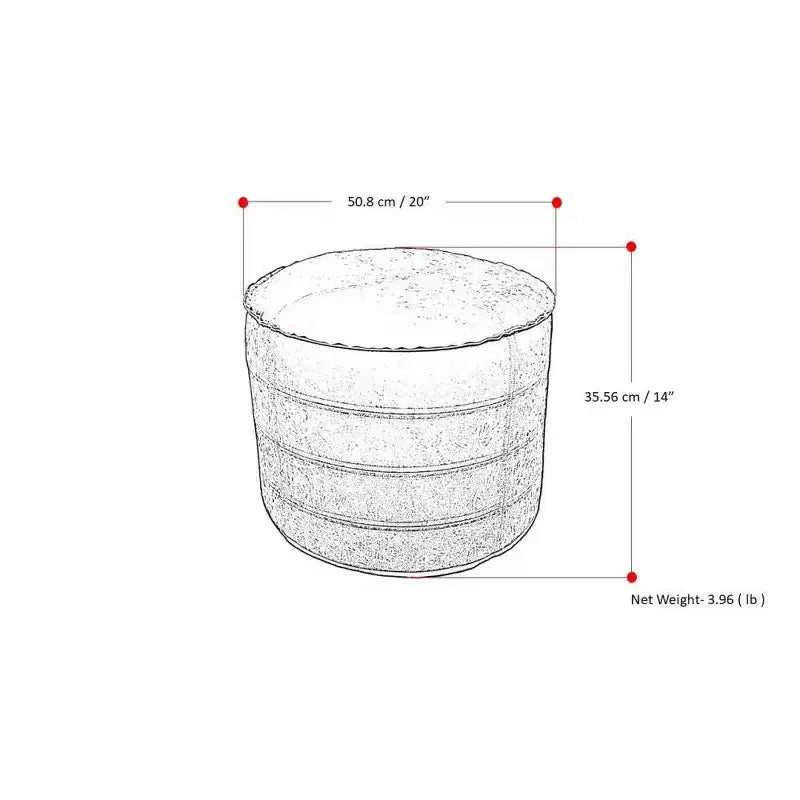 Pouf rond Wendal 20 - WyndenHall