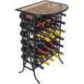 Sorbus chateau style wine bottle rack for home and cellar
