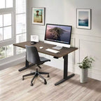Mount-It! Bureau assis-debout électrique avec plateau - Noir/Adrift