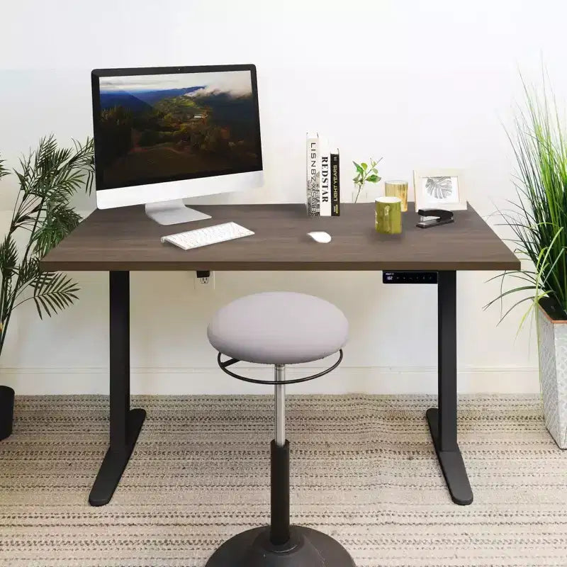 Mount-It! Bureau assis-debout électrique avec plateau - Noir/Adrift