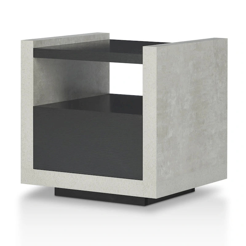 Table d'appoint à 1 étagère de 18 pouces Kendelle Industrial par Furniture of America