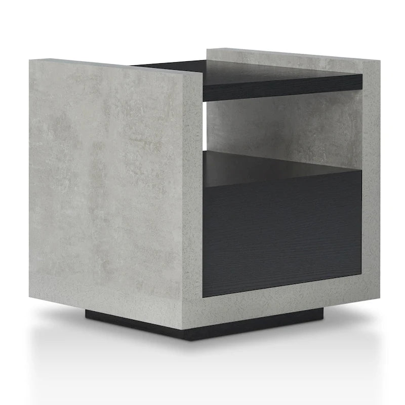 Table d'appoint à 1 étagère de 18 pouces Kendelle Industrial par Furniture of America