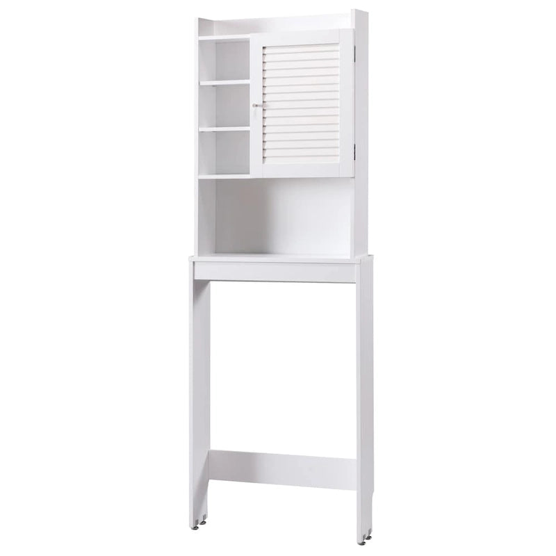 Meuble de rangement 7 étagères Cula Modern White de Furniture of America