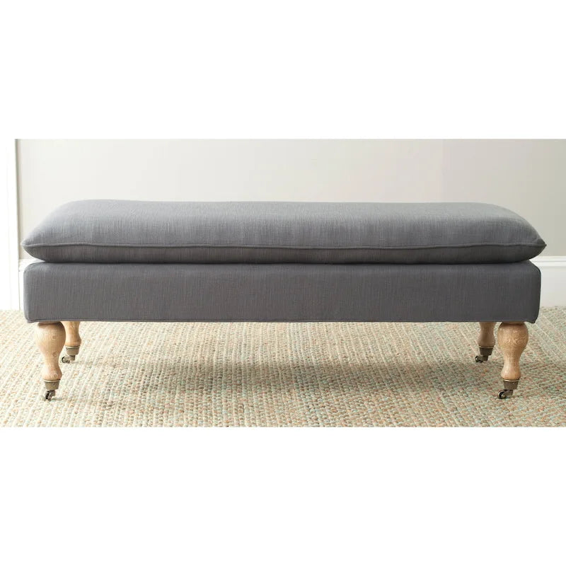 Banc Tari Pillowtop gris/vert sauge de SAFAVIEH - 0 - 52 L x 21 P x 19 H - 52Lx21Px19H