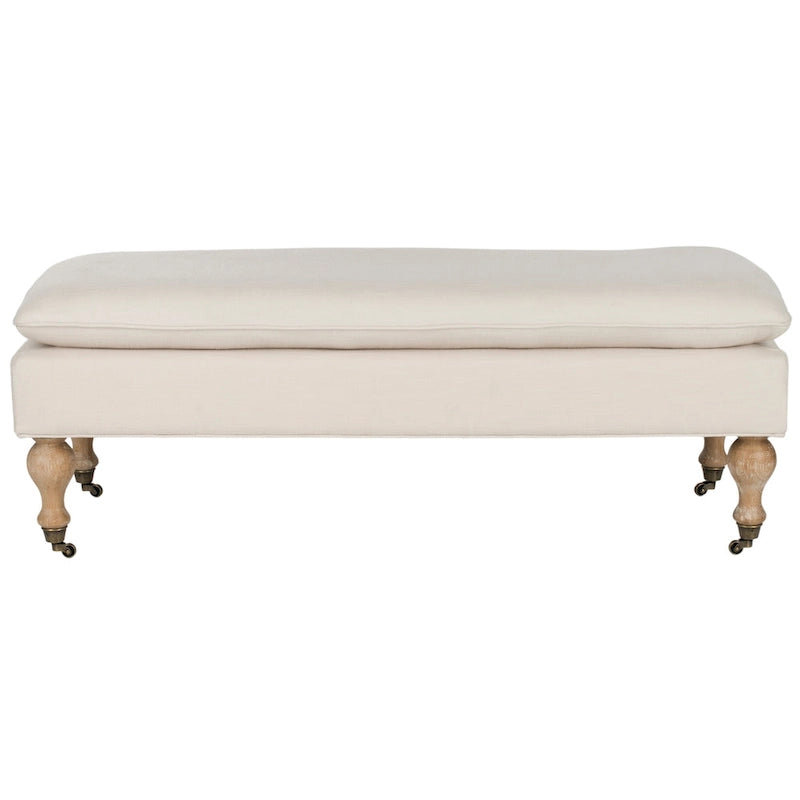 Banc Tari Pillowtop gris/vert sauge de SAFAVIEH - 0 - 52 L x 21 P x 19 H - 52Lx21Px19H