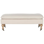 Banc Tari Pillowtop gris/vert sauge de SAFAVIEH - 0 - 52 L x 21 P x 19 H - 52Lx21Px19H