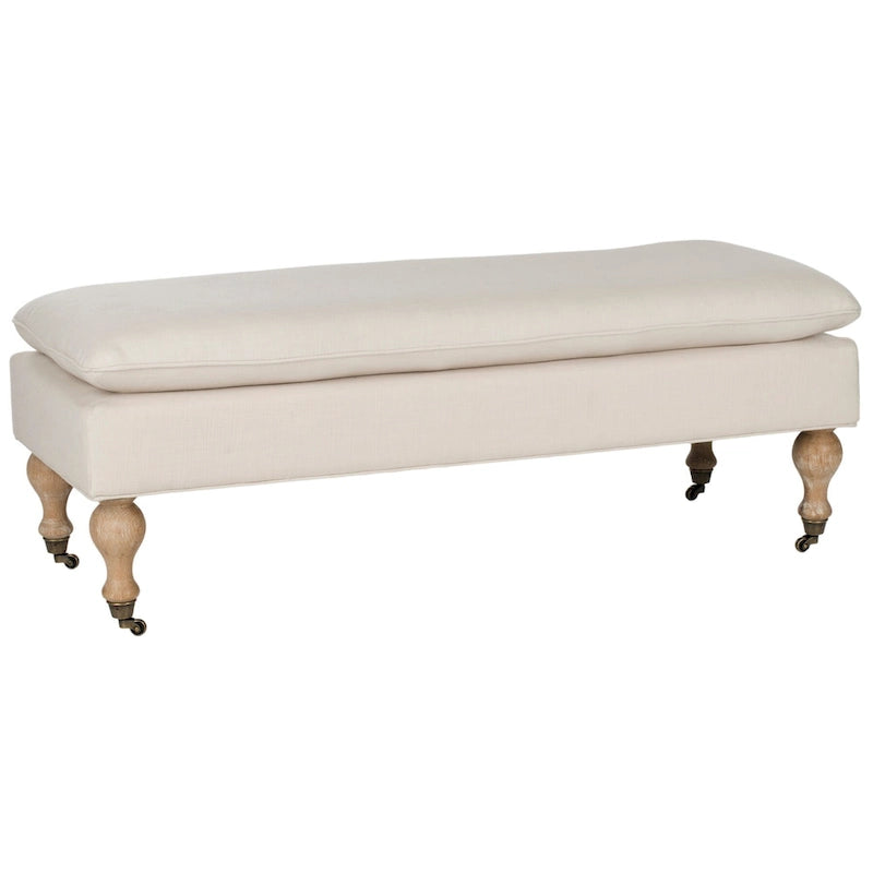 Banc Tari Pillowtop gris/vert sauge de SAFAVIEH - 0 - 52 L x 21 P x 19 H - 52Lx21Px19H