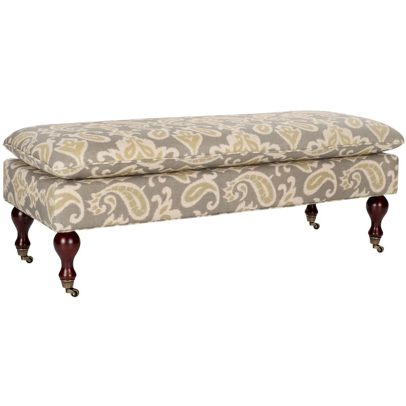Banc Tari Pillowtop gris/vert sauge de SAFAVIEH - 0 - 52 L x 21 P x 19 H - 52Lx21Px19H