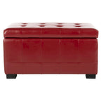 SAFAVIEH Lissa Red Manhattan Storage Bench - 30 x 18 x 17 - 30Wx18Dx17H