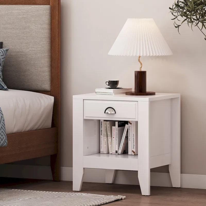 Table de chevet Foisy en similibois avec tiroir par Christopher Knight Home