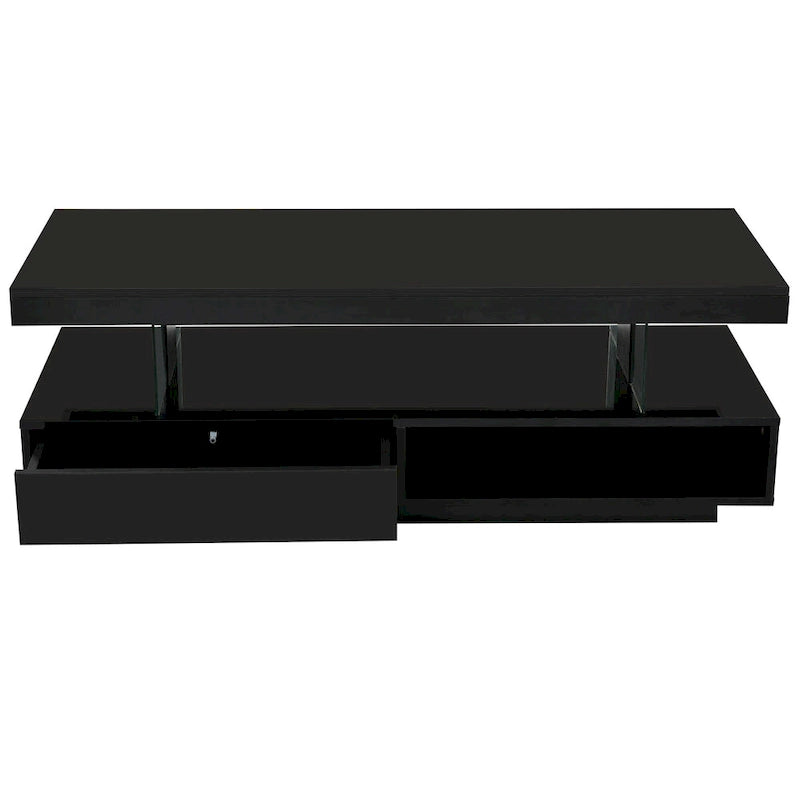 Table basse LED U-Can avec rangement