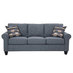 American Furniture Classics Model 8-010-A330V22 Eureka Rolled Arm Sofa with Two Pillows