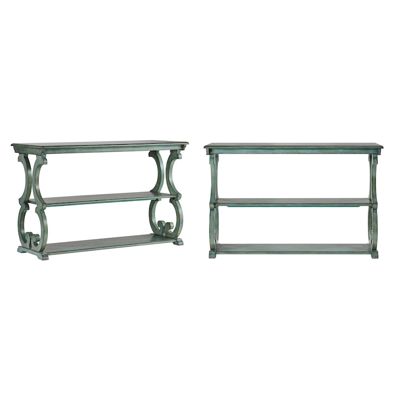 Table d'appoint canapé Eldoria en bois sculpté