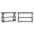 Table d'appoint canapé Eldoria en bois sculpté