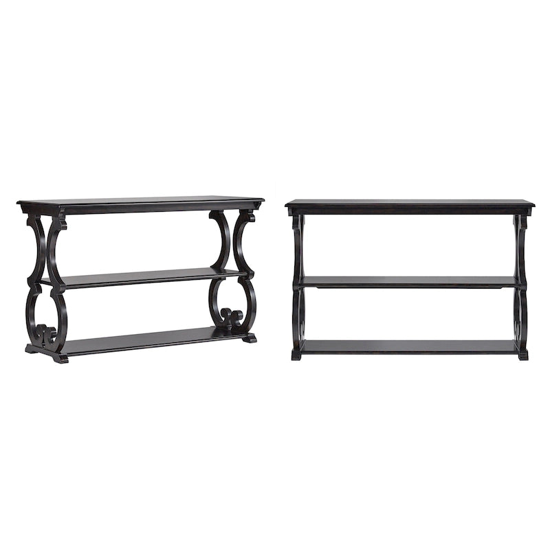 Table d'appoint canapé Eldoria en bois sculpté