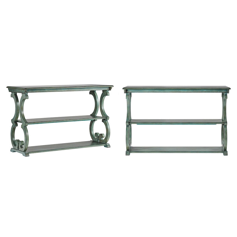Table d'appoint canapé Eldoria en bois sculpté
