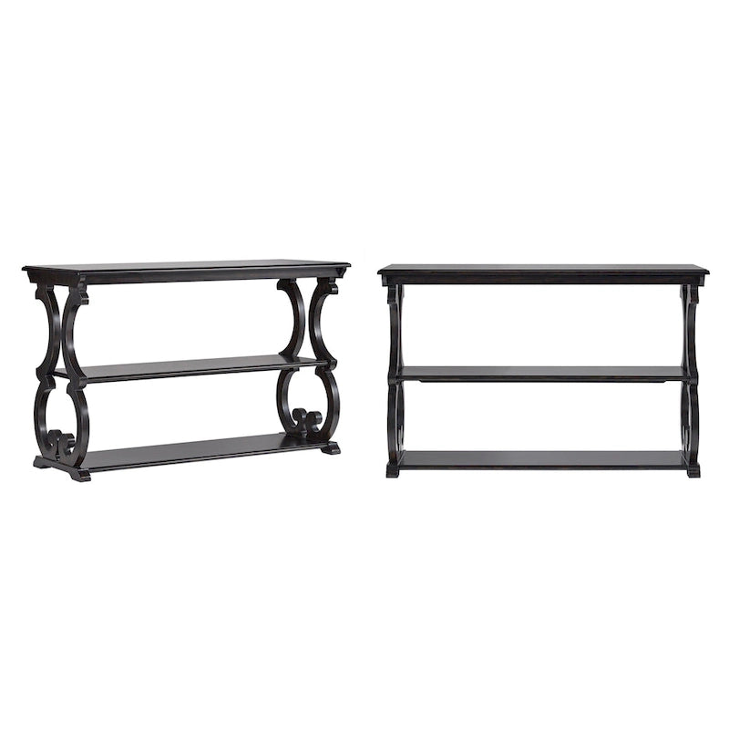 Table d'appoint canapé Eldoria en bois sculpté