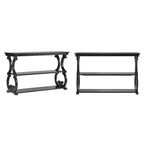 Table d'appoint canapé Eldoria en bois sculpté
