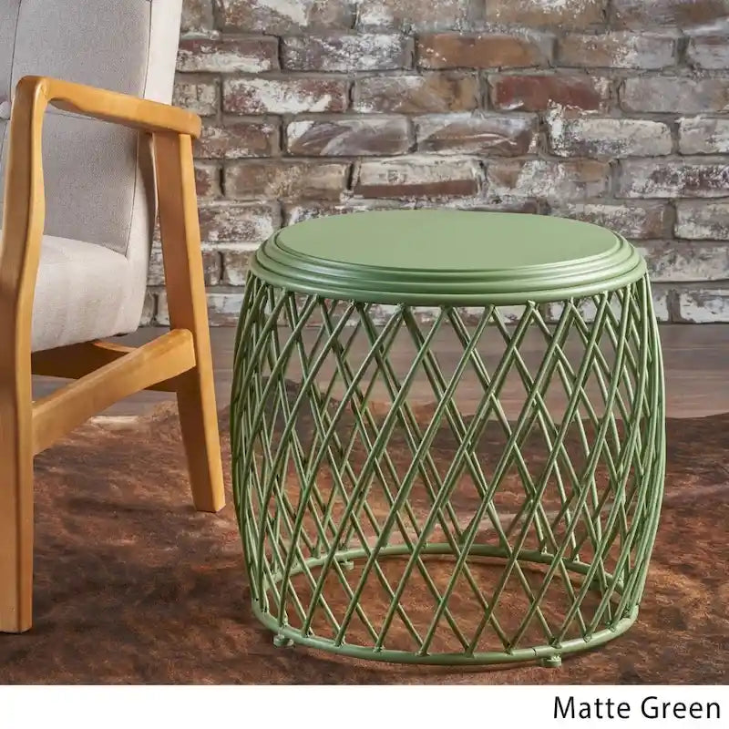 Table d'appoint ronde à treillis de 48 cm Bryony par Christopher Knight Home