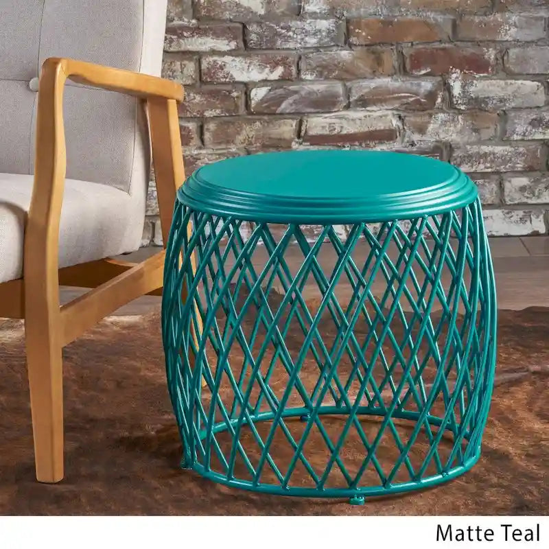 Table d'appoint ronde à treillis de 48 cm Bryony par Christopher Knight Home