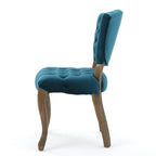 Chaises de salle à manger Bates en tissu touffeté gris (lot de 2)