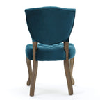 Chaises de salle à manger Bates en tissu touffeté gris (lot de 2)