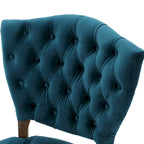 Chaises de salle à manger Bates en tissu touffeté gris (lot de 2)