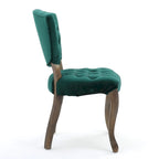 Chaises de salle à manger Bates en tissu touffeté gris (lot de 2)