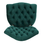 Chaises de salle à manger Bates en tissu touffeté gris (lot de 2)