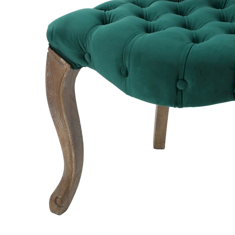 Chaises de salle à manger Bates en tissu touffeté gris (lot de 2)