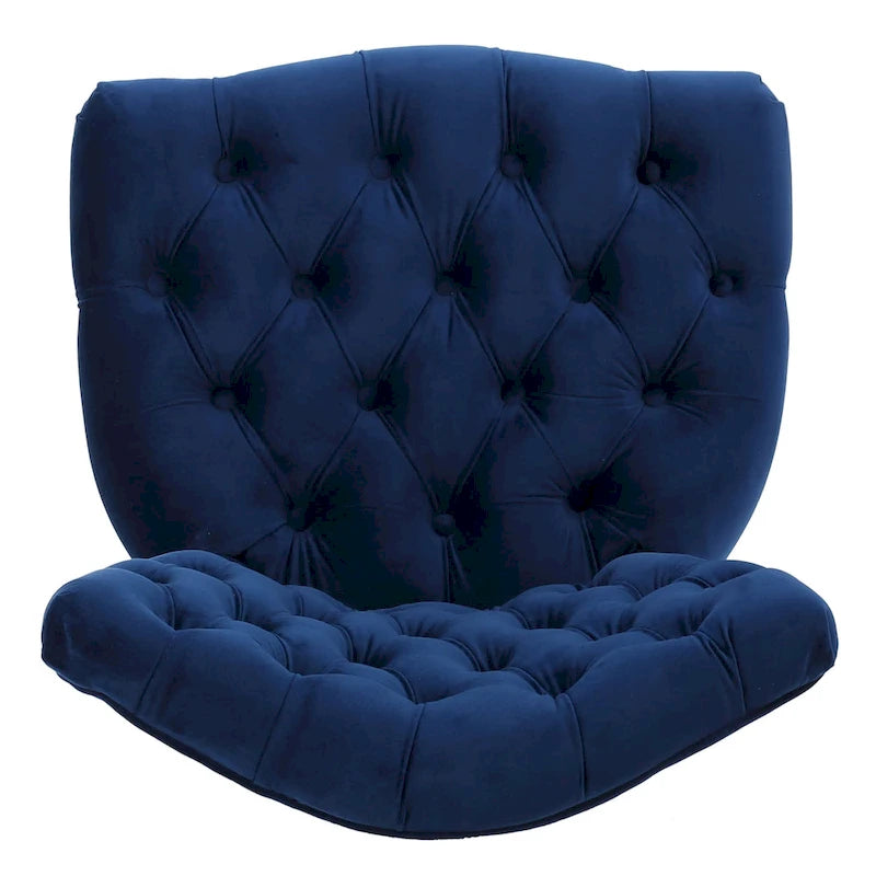 Chaises de salle à manger Bates en tissu touffeté gris (lot de 2)