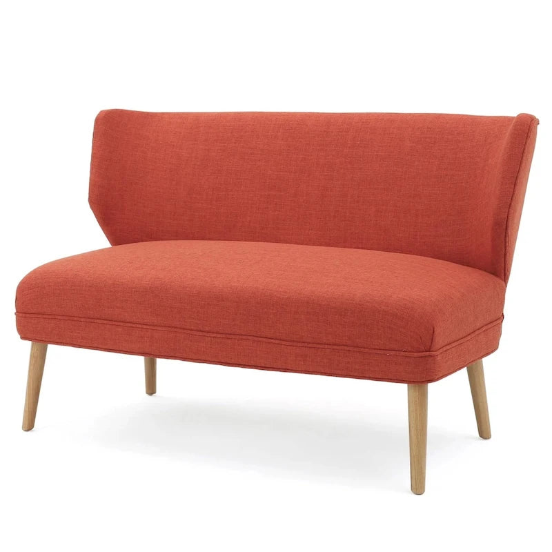 Causeuse en tissu Desdemona Mid-Century de Christopher Knight Home