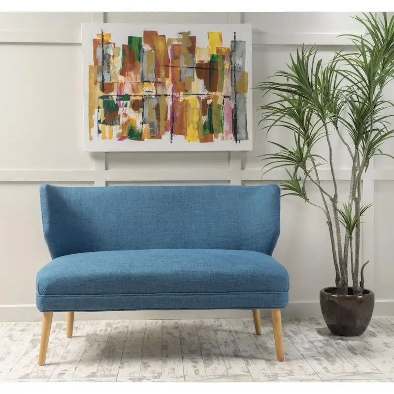 Causeuse en tissu Desdemona Mid-Century de Christopher Knight Home