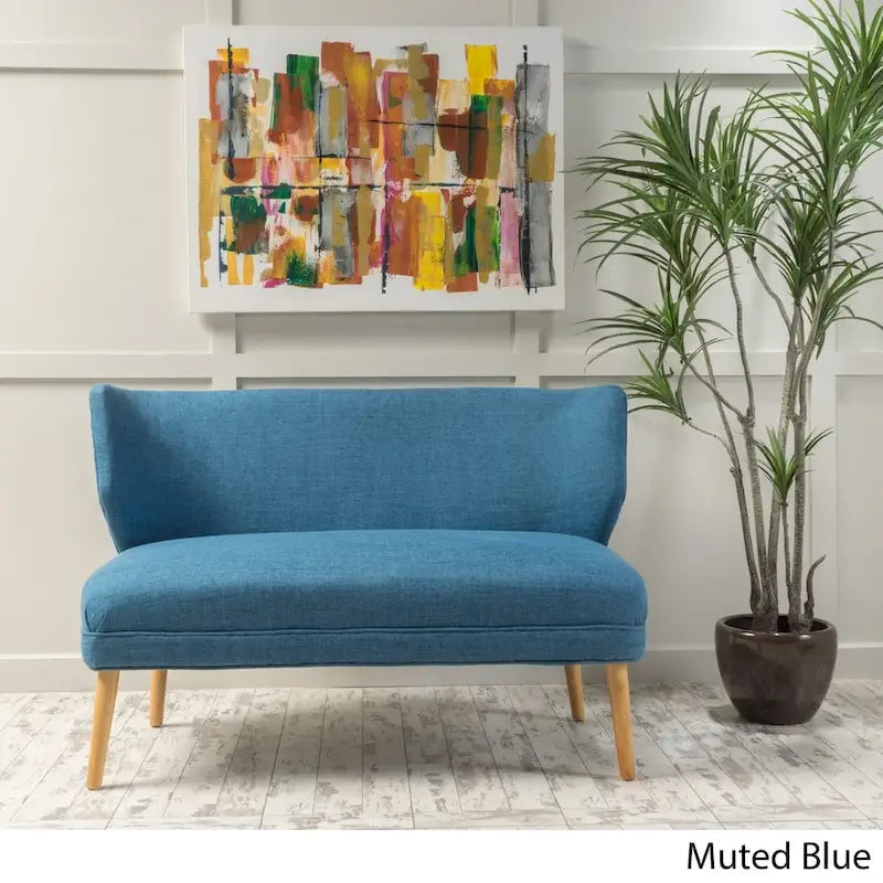 Causeuse en tissu Desdemona Mid-Century de Christopher Knight Home