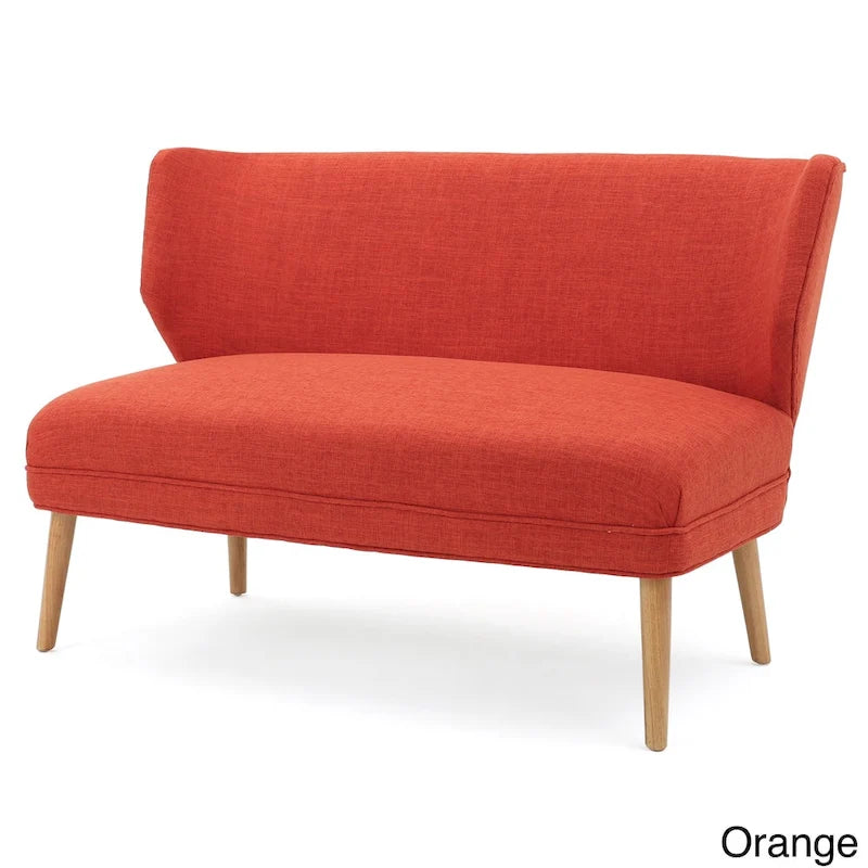 Causeuse en tissu Desdemona Mid-Century de Christopher Knight Home