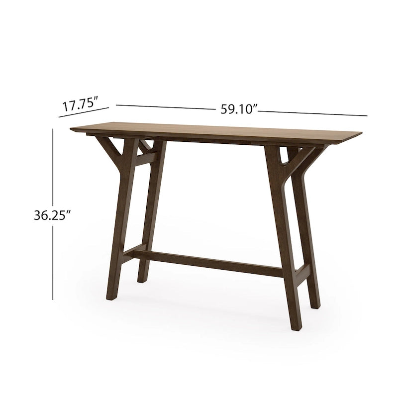 Console Divo en bois d'hévéa par Christopher Knight Home