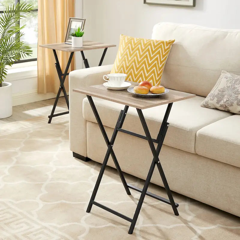 2-Piece Folding TV Tray - 14.96 x 19.69 x 26.38
