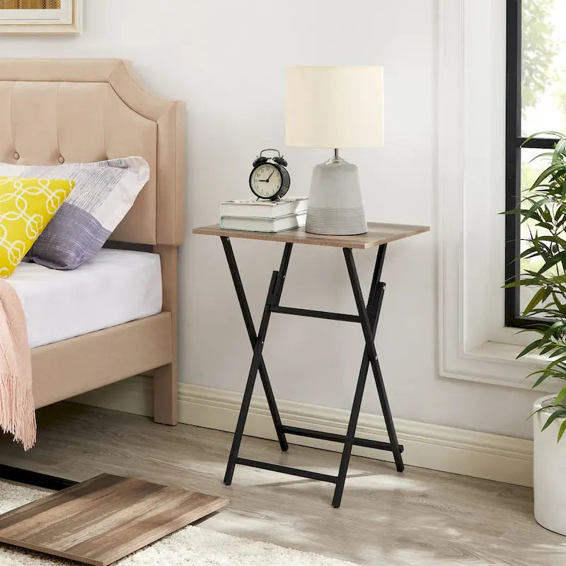 2-Piece Folding TV Tray - 14.96 x 19.69 x 26.38
