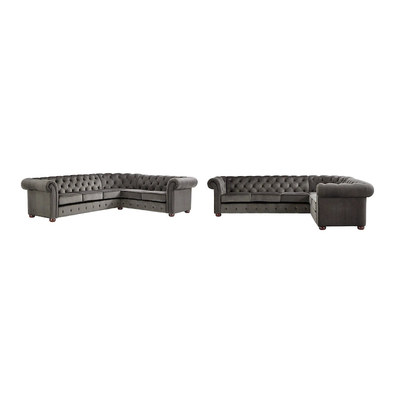 Canapé d'angle Chesterfield 6 places Gdansk